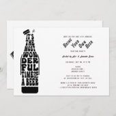 お持ち込みビール飲み比べパーティーのチケット 招待状 (正面/裏面)