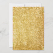 お持ち込みプールパーティーピンクターコイズグリッター 招待状 (裏面)