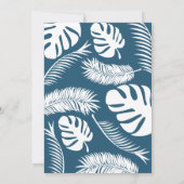 お持ち込みプールパーティーブルーターコイズ 招待状 (裏面)