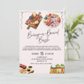 お持ち込みボードシャルキュトリー パーティー招待状 招待状 (スタンド正面)