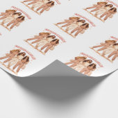 お揃いのコーディネート美学 ベストフレンドの雰囲気 ラッピングペーパー (角)