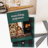 「お揃いのパジャマの季節」写真入りグリーティングカード シーズンカード