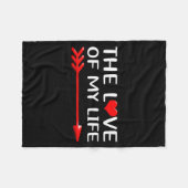 お揃いのペア バレンタイン 面白いセット フリースブランケット (正面(横))