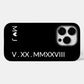 お揃いのローマ数字のiPhoneケース 彼氏・彼女に最適 Case-Mate iPhoneケース (裏面 (横))