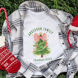 お揃いファミリークリスマスツリーデザインTシャツ Tシャツ