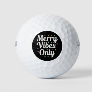 お揃いファミリー クリスマス メリー・バイブス・オンリー ライツ ゴルフボール