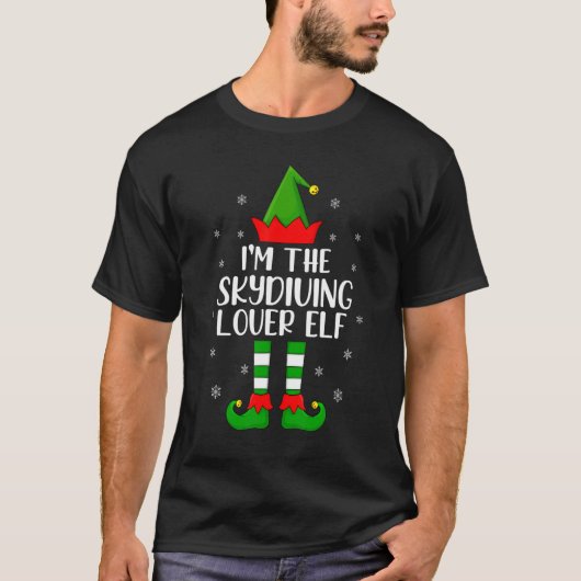 お揃いファミリー スカイダイビングの妖精のクリスマス Tシャツ (正面)