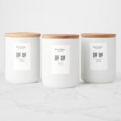 お支払いQRコードをスキャン PayPal Venmo ウェブサイトを追加 フードラベル (ボトル)