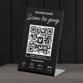 お支払いQRコード Venmo＆その他 スキャンして支払う 台座サイン