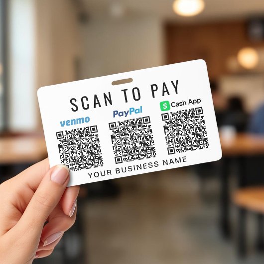 お支払いQRコード Venmo PayPal CashApp ビジネス バッジ