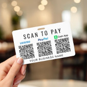 お支払いQRコード Venmo PayPal CashApp ビジネス バッジ