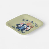 お救客様のペットがトランプ米国選挙引用文に投票 ペーパープレート (傾斜あり)