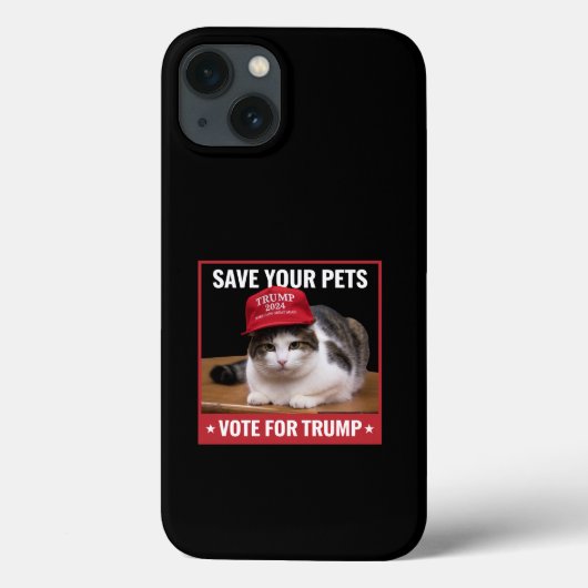 お救客様のペットがトランプ米国選挙引用文に投票 Case-Mate iPhoneケース (裏面)