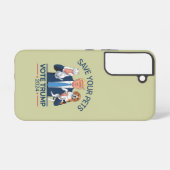 お救客様のペットがトランプ米国選挙引用文に投票 SAMSUNG GALAXYケース (裏面横)