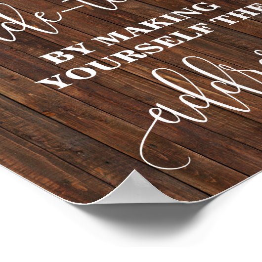 お救済嫁さんが洋服の看板に名を付ける ポスター (角)