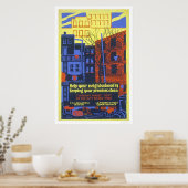 お救済近1936 WPA ポスター (キッチン)