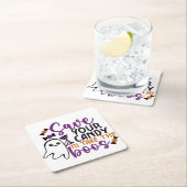 お救菓子お菓子楽しいハロウィーン スクエアペーパーコースター (インサイチュ)