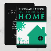 お新居（緑の形）おめでとうございます (正面/裏面)