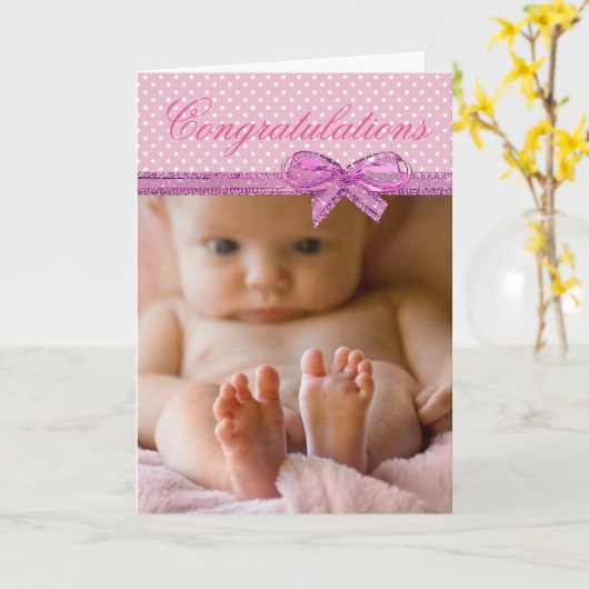 お新生児 カード (黄色い花)