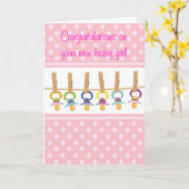 お新生児 カード (黄色い花)