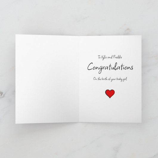 お新生児 カード (内部)