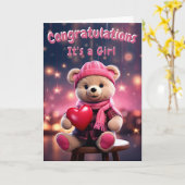 お新生児 カード (黄色い花)