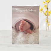 お新生児 カード (黄色い花)