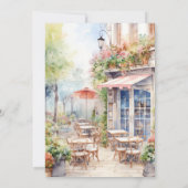 お日にちメニュー | ピンクカフェ ブライダルシャワー 招待状 (裏面)