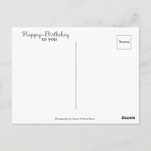 お早めの誕生日プレゼント ポストカード (裏面)