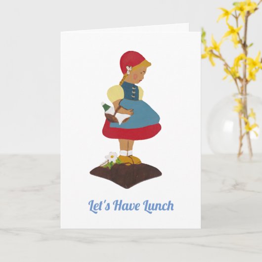 お昼ごはん カード (黄色い花)