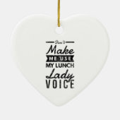 お昼ご飯の声を使わせない セラミックオーナメント (裏面)