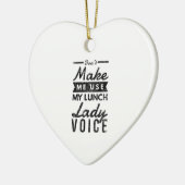 お昼ご飯の声を使わせない セラミックオーナメント (左)