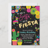 お昼寝の時間はない！パーティしよう！誕生日 招待状 (正面)