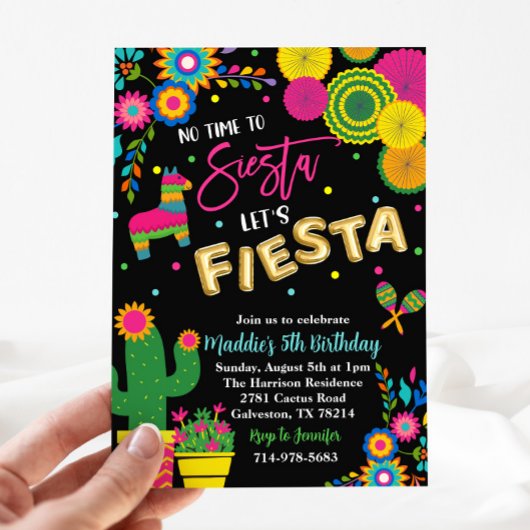 お昼寝の時間はない！パーティしよう！誕生日 招待状