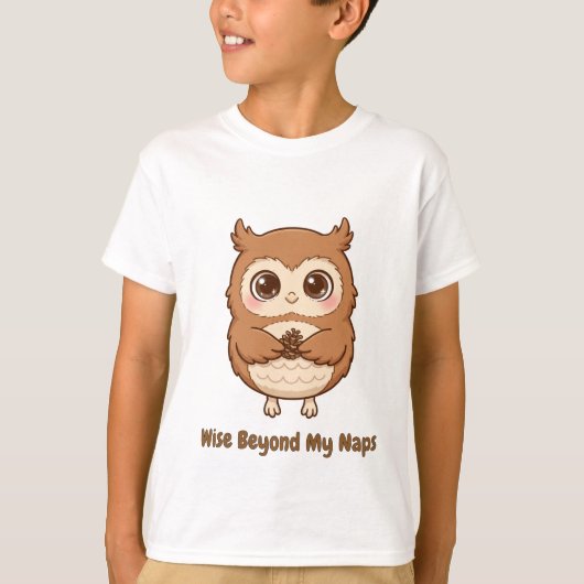 お昼寝を超えた賢者キッズTシャツ Tシャツ (正面)