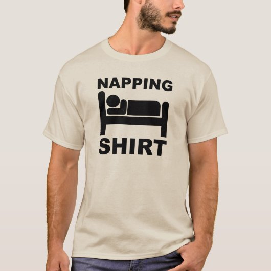 お昼寝シャツ　面白いTシャツ Tシャツ (正面)