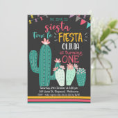 お昼寝時間終了！フィエスタバースデー招待状 招待状 (スタンド正面)