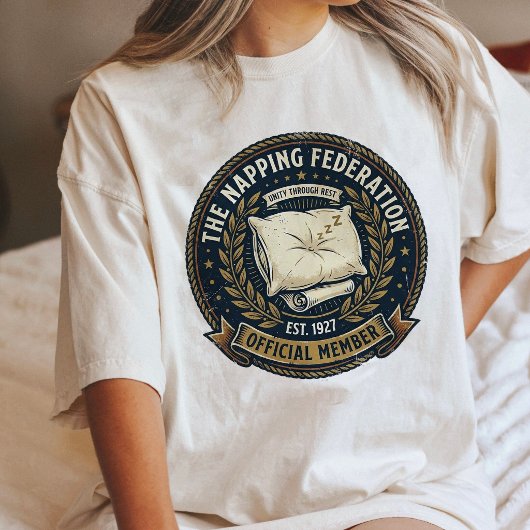 お昼寝連盟公式メンバー枕 トライブレンドＴシャツ