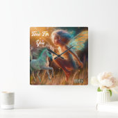 お時間 スクエア壁時計 (ホーム)