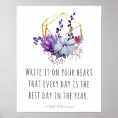 お書前のハート引用文の上に ポスター (正面)