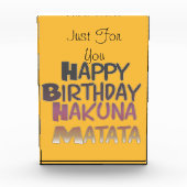 お最高のしに願うハッピーバースデー フォトブロック (正面)