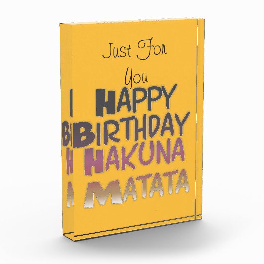 お最高のしに願うハッピーバースデー フォトブロック (左)