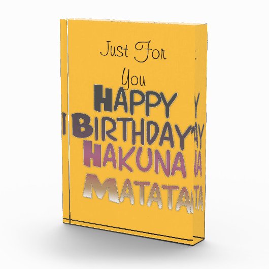 お最高のしに願うハッピーバースデー フォトブロック (右)