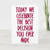 お最高のしの決定おもしろい日 カード (正面)