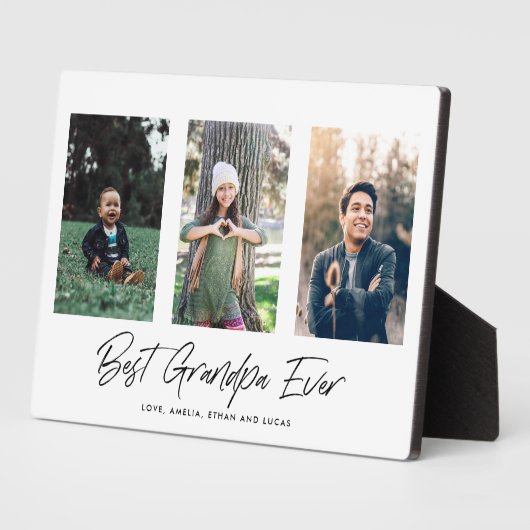 お最高のじいちゃん永遠の父の日プラーク フォトプラーク (側面)