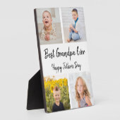 お最高のじいちゃんEver Photo Collage Father's Day フォトプラーク (側面)