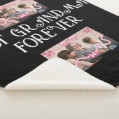 お最高のばあちゃんとずっと孫の写真で シェルパブランケット (3/4)