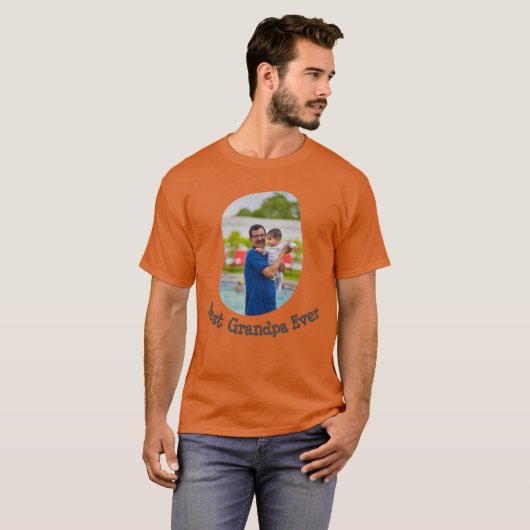 お最高のり家族の写真をアップロードする Tシャツ (正面フル)