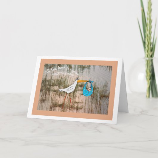 「お最高の前のた妊婦のま離れで」 カード (正面)