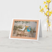 「お最高の前のた妊婦のま離れで」 カード (黄色い花)